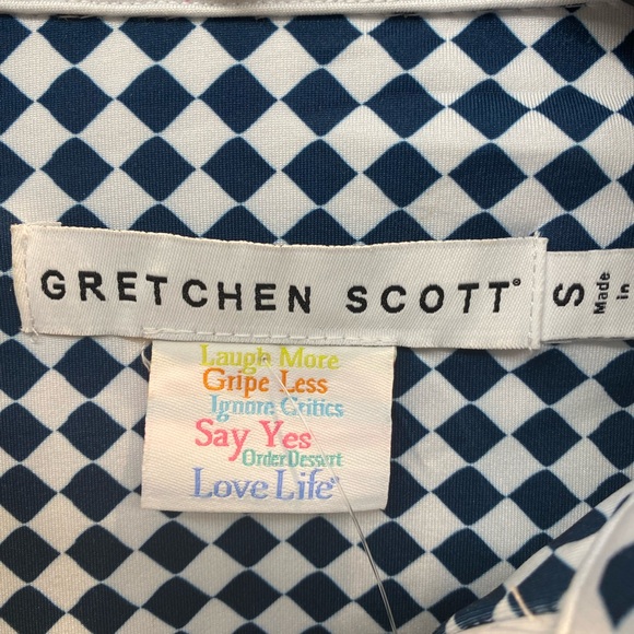 Gretchen Scott Designs Navy and White Checkered Dress - Picture 3 of 3